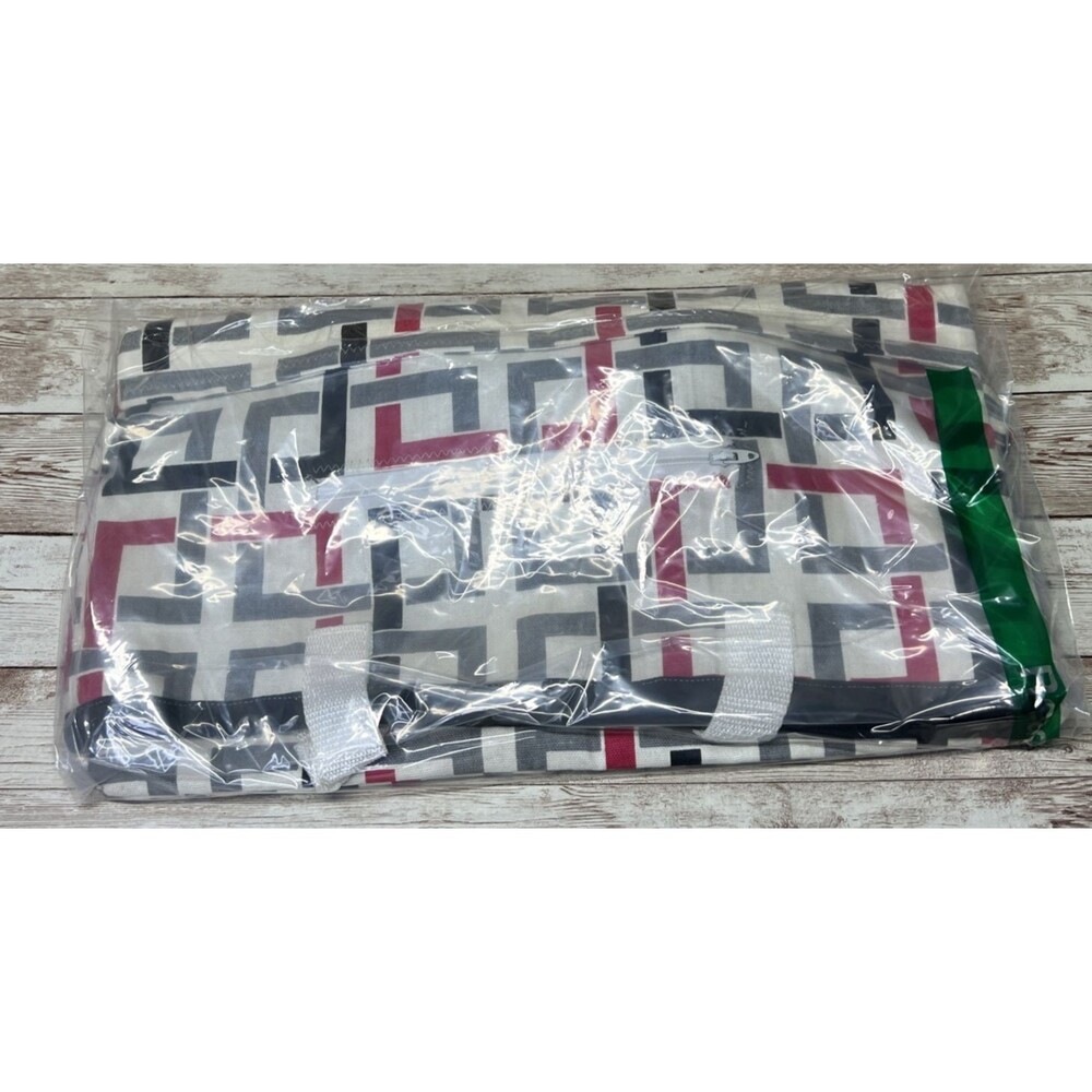 Geometric Large Tote Bag / Handmade Tapisho Design / Quality Canvas Double Strap - Picture 16 of 16